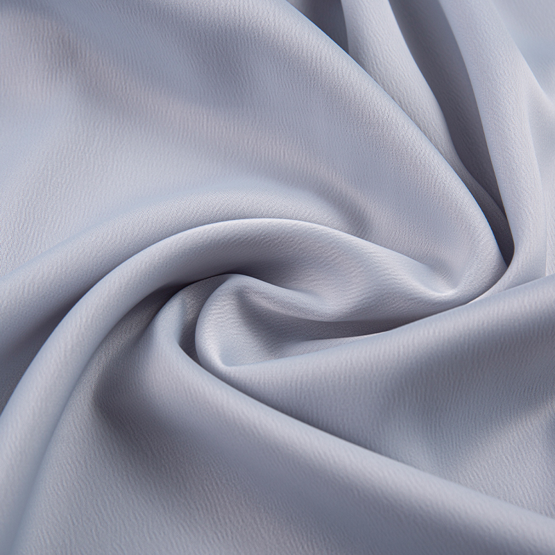HY228 190GSM Raso crêpe di formica, camicia elegante in seta di formica media, tessuto grigio moda