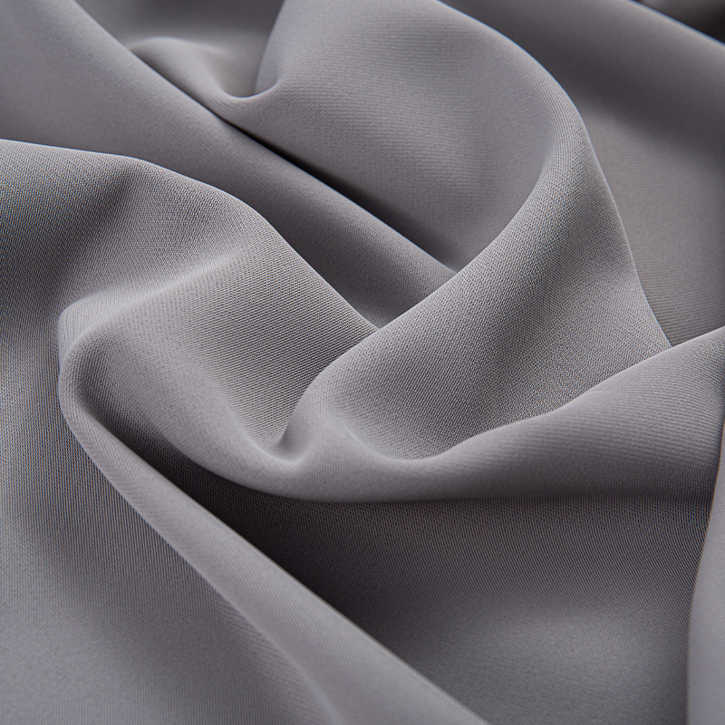 HY016 Tessuto spandex elasticizzato a quattro vie traspirante con texture grigia opaca da 260 g per abbigliamento sportivo, moda casual