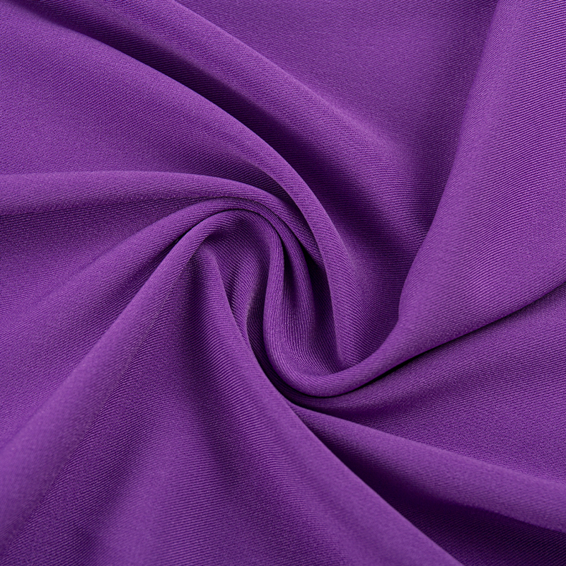 HY070 Tessuto per abbigliamento in twill 2/2 elasticizzato a trama composita viola