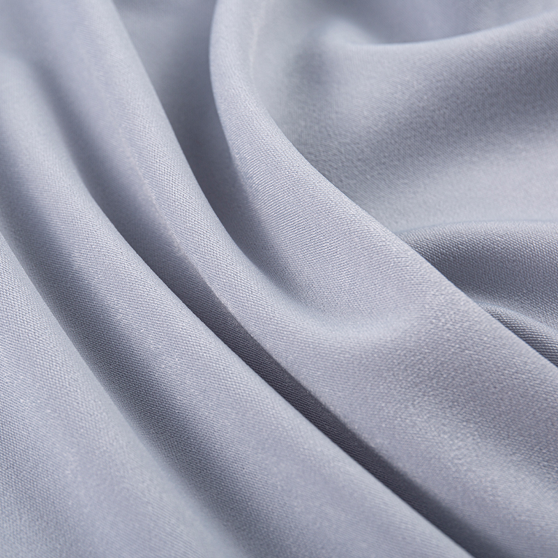 HY275 Tessuto in velluto di fiori di ghiaccio di seta composito poliestere-spandex grigio
