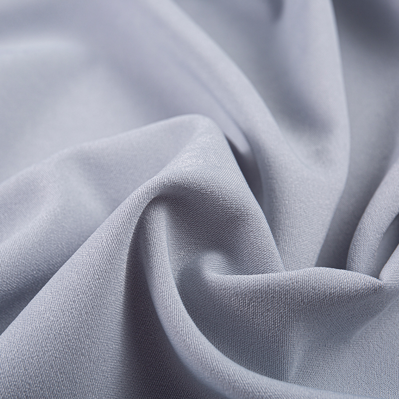 HY275 Tessuto in velluto di fiori di ghiaccio di seta composito poliestere-spandex grigio