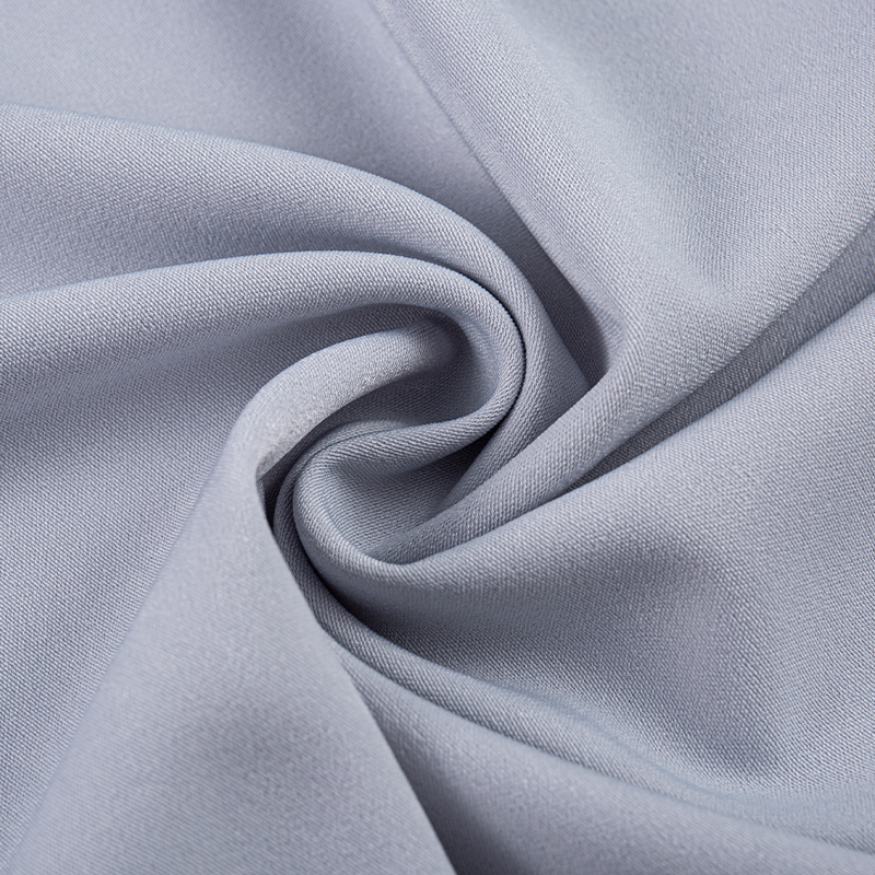 HY275 Tessuto in velluto di fiori di ghiaccio di seta composito poliestere-spandex grigio