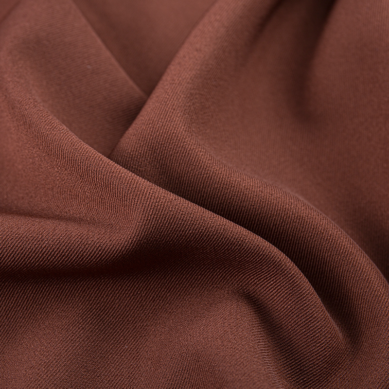 HY253 Tessuto misto spandex elasticizzato in quattro direzioni in puro twill britannico marrone